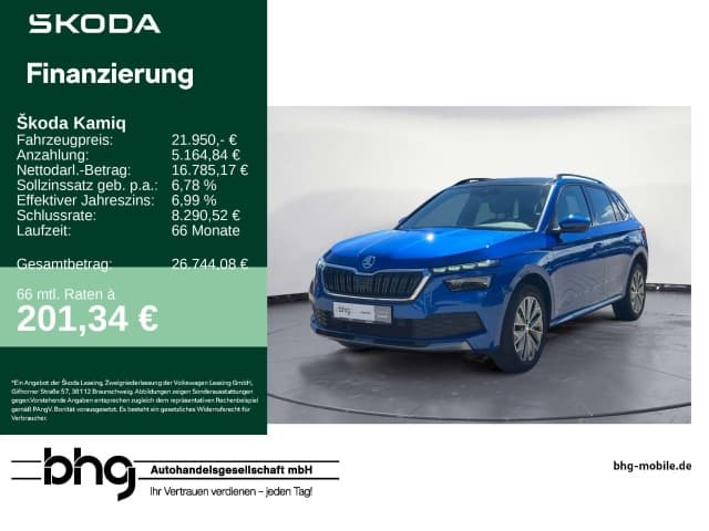 Skoda Kamiq - 1.5 TSI DSG Tour AHK PanoDach Business+Rei